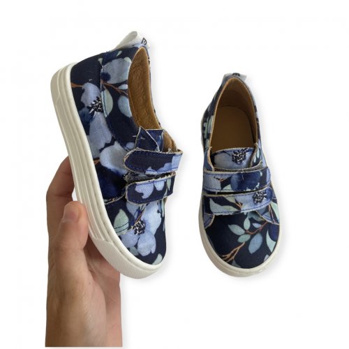 Sneakers blue floral